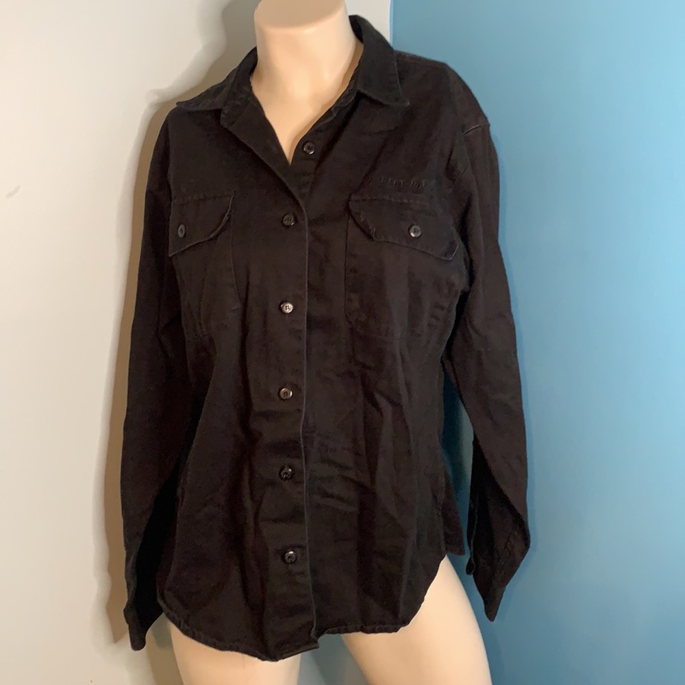 Harley Davidson button up shirt w/ branding